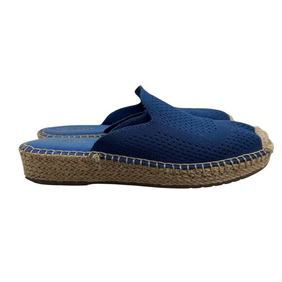 Cole Haan Women 7.5 Loafer Pacific Blue Cloudfeel Espadrille Stitchlite Flats - Picture 1 of 11